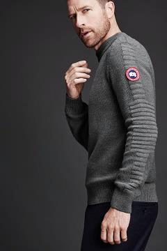 Ropa Canada Goose Hombre Mexico - Paterson Suéteres Grises PO5681249